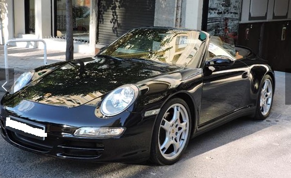 Left hand drive PORSCHE 911 997 CARRERA 4S CABRIOLET